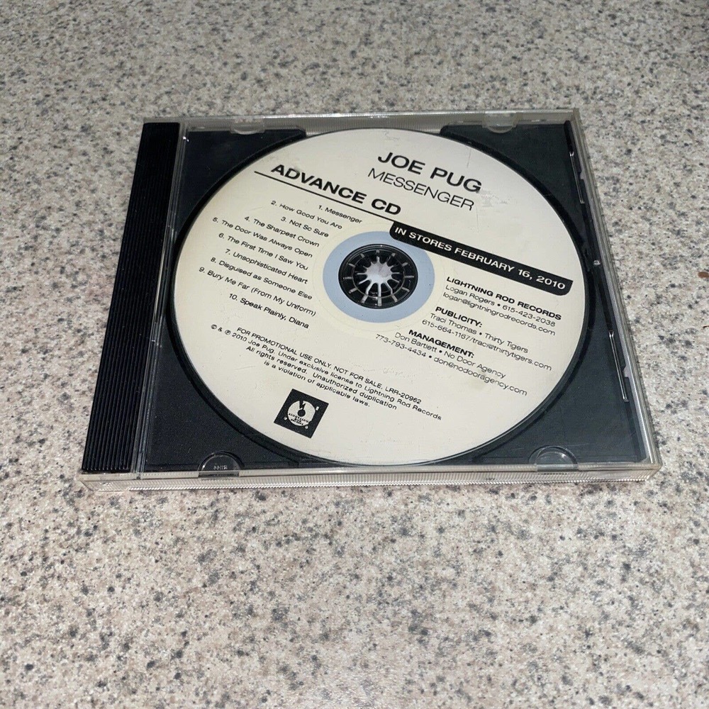 Joe Pug Messenger CD Advance Promotional Thirty Tigers Rare